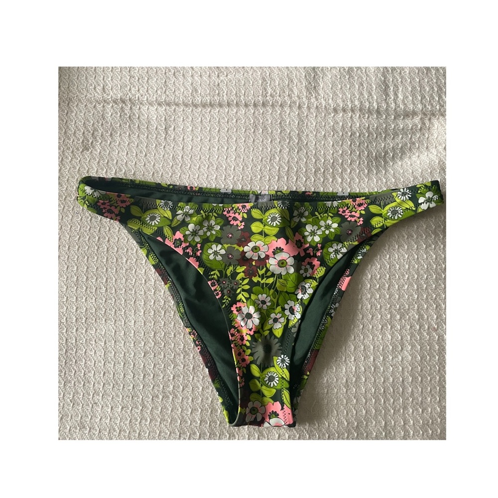 Aerie swim cheeky floral bikini bottoms
